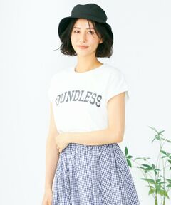 【洗える】ノースリーブロゴ Tシャツ