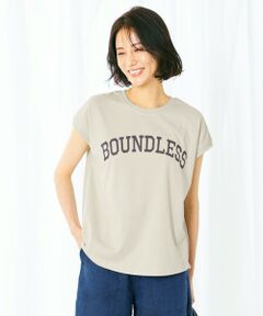 【洗える】ノースリーブロゴ Tシャツ