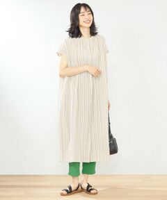 ANY / エニィ ミニ丈・ひざ丈ワンピース | 【洗える】シャーリングワッシャー ワンピース