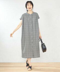 ANY / エニィ ミニ丈・ひざ丈ワンピース | 【洗える】シャーリングワッシャー ワンピース