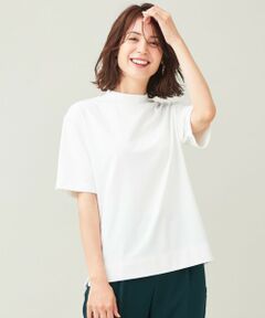 【抗菌・防臭】プレミアムベーシックモックネック半袖 Tシャツ