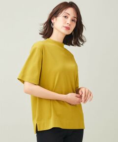 【抗菌・防臭】プレミアムベーシックモックネック半袖 Tシャツ