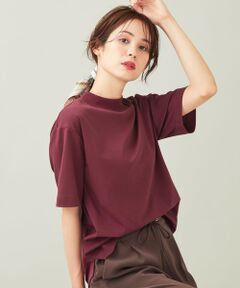 【抗菌・防臭】プレミアムベーシックモックネック半袖 Tシャツ