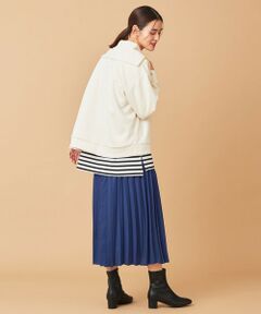 ANY / エニィ ミニ・ひざ丈スカート | 【14色展開/洗える】ウーリッシュ プリーツスカート