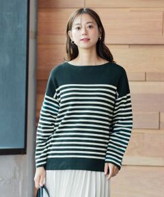 ANY / エニィ ニット・セーター | 【洗濯機可】ミラノリブボーダー ニット