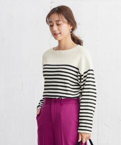 ANY / エニィ ニット・セーター | 【洗濯機可】ミラノリブボーダー ニット