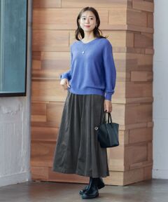 ANY / エニィ その他パンツ | 【洗濯機可】エステルベロア ガウチョパンツ