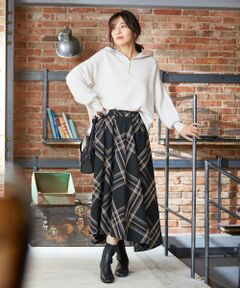 ANY / エニィ ミニ・ひざ丈スカート | 【洗える】ビックチェックスカート