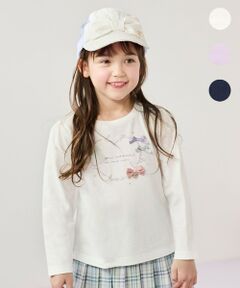 リボン 長袖 Ｔシャツ