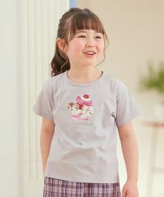 水彩風 アニマルプリント Ｔシャツ