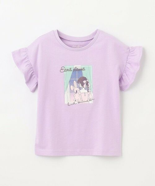 any FAM / エニィファム カットソー | 袖フリル エモプリント Ｔシャツ | 詳細15