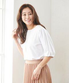 ANY / エニィ カットソー | 【WEB限定・接触冷感】シルケットスムース ギャザーパフスリーブトップス