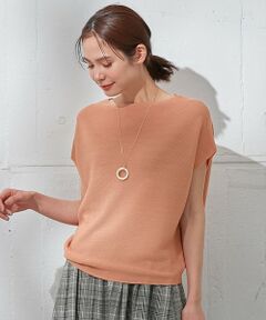 ANY / エニィ ニット・セーター | 【洗濯機可能/アンチピリング/UVケア】アクリルガーターコクーンニット