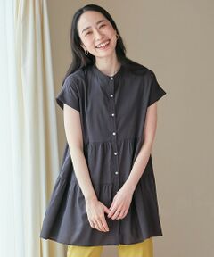 ANY / エニィ シャツ・ブラウス | 【洗濯機可能】シルキーソフトティアードブラウス