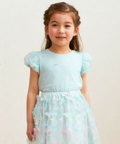 ANY / エニィ カットソー | 袖 チュール Ｔシャツ