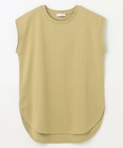 【接触冷感/UVケア】ビューティベーシックノースリーブテールTシャツ