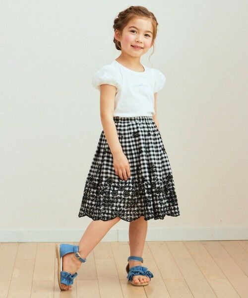 ANY / エニィ ミニ・ひざ丈スカート | 裾 刺繍 スカート | 詳細17