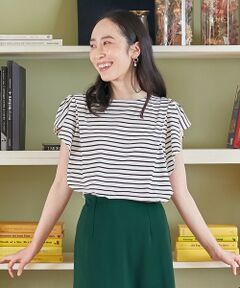 ANY / エニィ カットソー | 【接触冷感/UVケア/シワになりにくい】フレアスリーブ Tブラウス