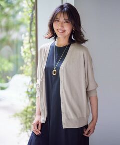 ANY / エニィ カーディガン・ボレロ | 【UVケア/接触冷感/アンチピリング】多機能ハーフスリーブカーディガン