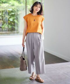 ANY / エニィ その他パンツ | 【洗濯機可能/ウエストゴム】美脚２タック ワイドパンツ