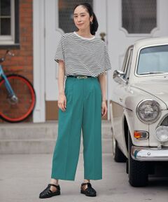 ANY / エニィ その他パンツ | 【洗濯機可能/ウエストゴム】美脚２タック ワイドパンツ