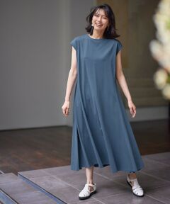 ANY / エニィ ロング・マキシ丈ワンピース | 【洗濯機可】ノースリーブフレアワンピース