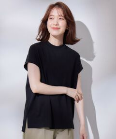 ANY / エニィ カットソー | モックネックフレンチスリーブプルオーバー