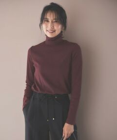 ANY / エニィ カットソー | 【洗濯機可】ソフトタッチリブタートルネック