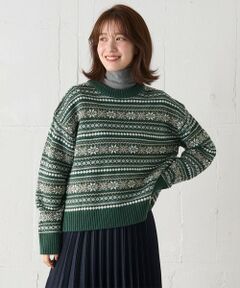 ANY / エニィ ニット・セーター | 【洗濯機可能】ソフトアクリルスノージャガードニット