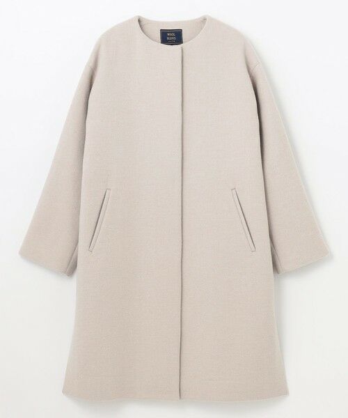 ANY / エニィ その他アウター | 【防風裏地】ウールブレンドノーカラーコート | 詳細6