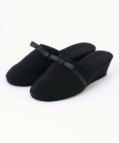 ANY / エニィ フラットシューズ | 【巾着ポーチ付き】リボンヒールスリッパ