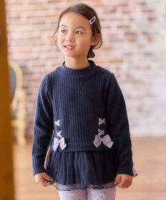 ANY / エニィ スウェット | 表起毛 レースアップ チュニック