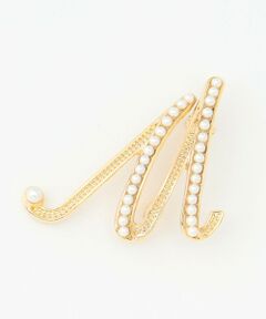 ANY / エニィ ブローチ・コサージュ | パールイニシャルブローチ