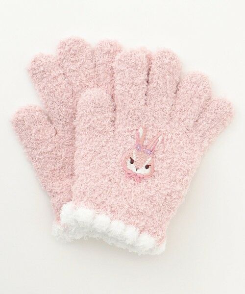 any FAM / エニィファム 手袋 | アニマル 刺繍 手袋（ピンク×ウサギ）