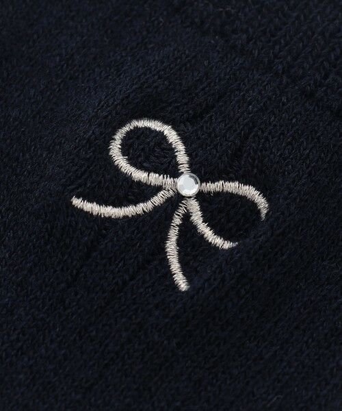 any FAM / エニィファム ソックス | 【日本製】リボン 刺繍 ハイソックス | 詳細6