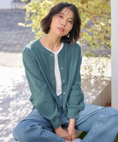 ANY / エニィ カーディガン・ボレロ | 【洗濯機可】リングドットボタンカーディガン