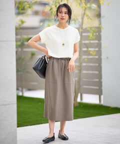 ANY / エニィ ミニ・ひざ丈スカート | 【セットアップ可能/UVケア/接触冷感/ストレッチ】イージーケアタイトスカート