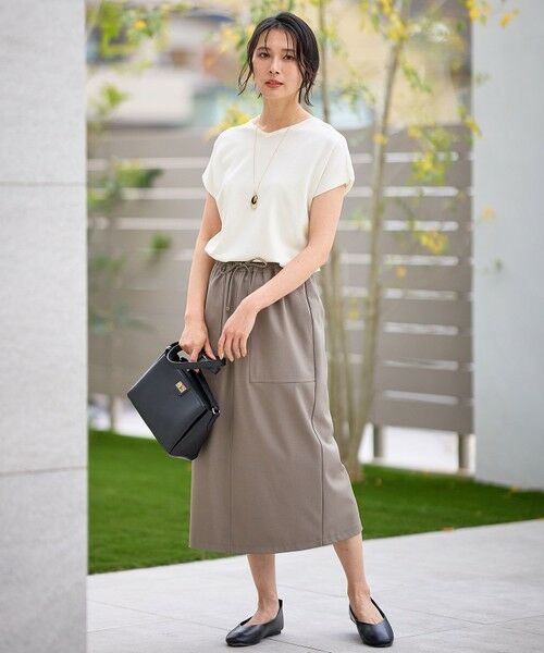 ANY / エニィ ミニ・ひざ丈スカート | 【セットアップ可能/UVケア/接触冷感/ストレッチ】イージーケアタイトスカート | 詳細6