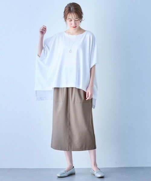 ANY / エニィ ミニ・ひざ丈スカート | 【セットアップ可能/UVケア/接触冷感/ストレッチ】イージーケアタイトスカート | 詳細8