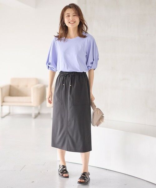 ANY / エニィ ミニ・ひざ丈スカート | 【セットアップ可能/UVケア/接触冷感/ストレッチ】イージーケアタイトスカート | 詳細18