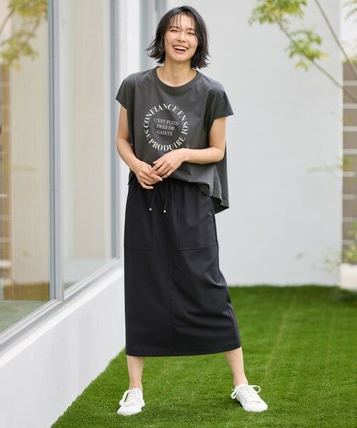 ANY / エニィ ミニ・ひざ丈スカート | 【セットアップ可能/UVケア/接触冷感/ストレッチ】イージーケアタイトスカート | 詳細20