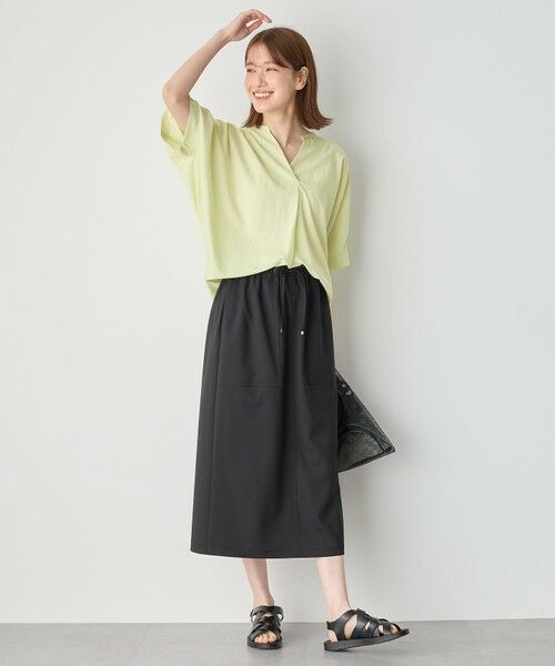 ANY / エニィ ミニ・ひざ丈スカート | 【セットアップ可能/UVケア/接触冷感/ストレッチ】イージーケアタイトスカート | 詳細24