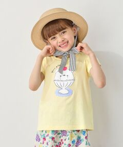 【水で色が変わる】接触冷感 しろくま ミラクルプリント Tシャツ