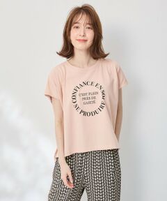 【接触冷感】フレンチスリーブロゴTシャツ