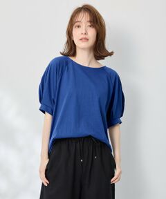 【洗濯機可/接触冷感/UVケア】パフスリーブラグランTシャツ