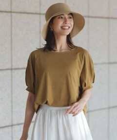 【洗濯機可/接触冷感/UVケア】パフスリーブラグランTシャツ