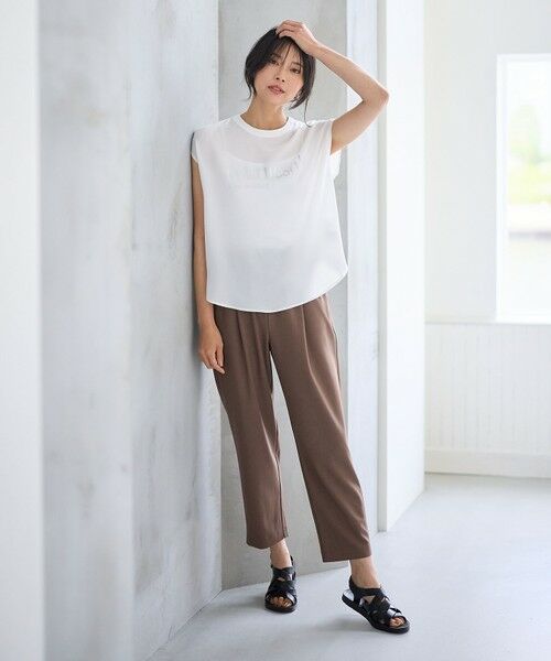 ANY / エニィ その他パンツ | 【洗濯機可/接触冷感/UVケア】イージーケアライトストレッチテーパードパンツ | 詳細9