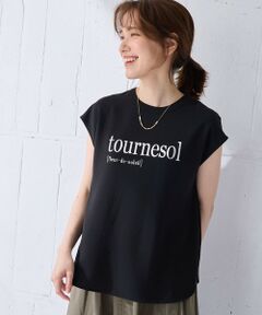 【WEB限定/UVカット/吸水速乾/接触冷感】ジョーゼットロゴフレンチスリーブTシャツ