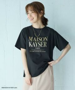 【MAISON KAYSERコラボ】箔プリントロゴ半袖Tシャツ