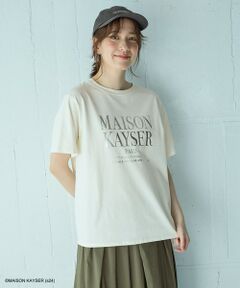 【MAISON KAYSERコラボ】箔プリントロゴ半袖Tシャツ